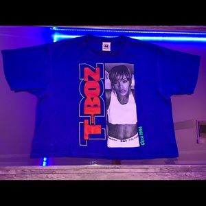 Cross Colours T-Boz Blue Crop T-Shirt